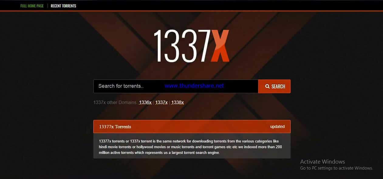1337x - Best Torrent Sites