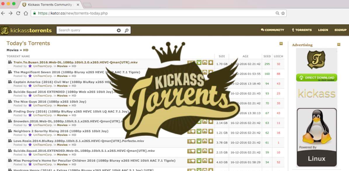 KicassTorrents - Best Torrent Sites