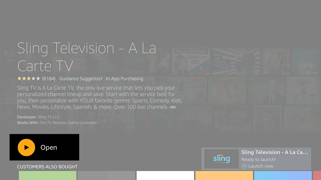 Sling TV Installed Successfully