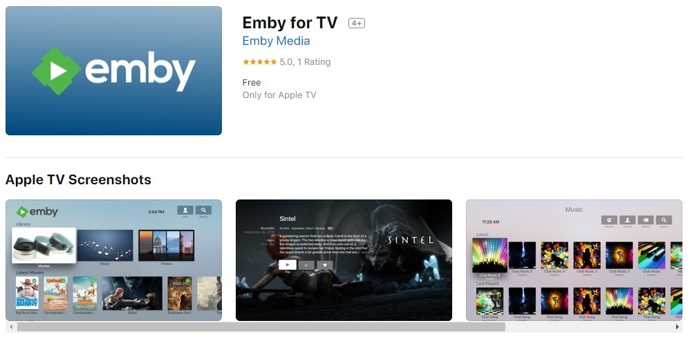 Install Emby on Apple TV