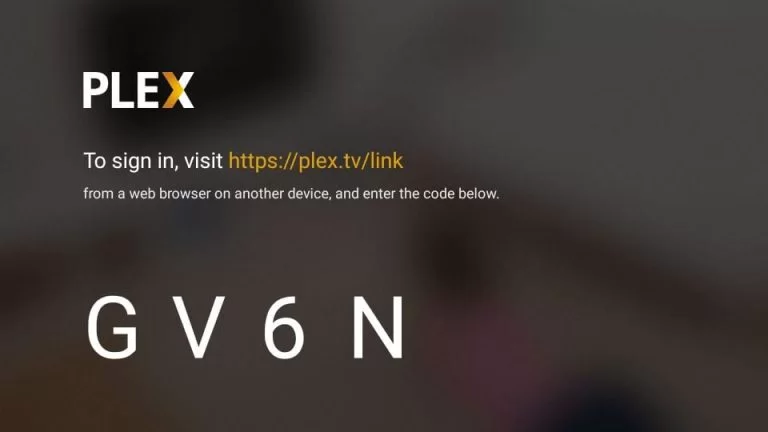 Note down the Plex activation code